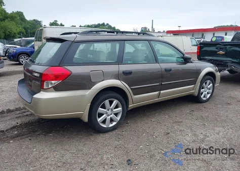 2008 Subaru Outback 2.5I/2.5I L.l. Bean Edition z USA, uszkodzony, nr VIN 4S4BP61C887367078